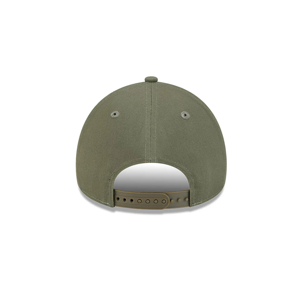 Chicago Bulls Hat - Olive Earth Tonal Chainstitch 9Forty A-Frame NBA Snapback Cap - New Era